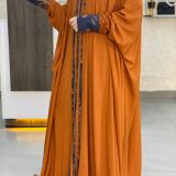 Orange qabow dress