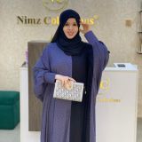 Grey Mina multicored abaya